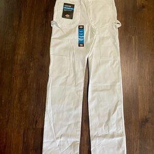 Dickies White Cargo Pants Durable Utility Style